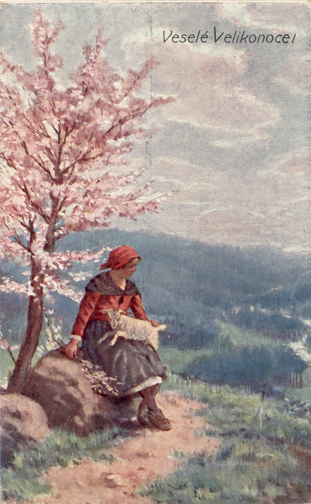 Сельская девушка с козочкой