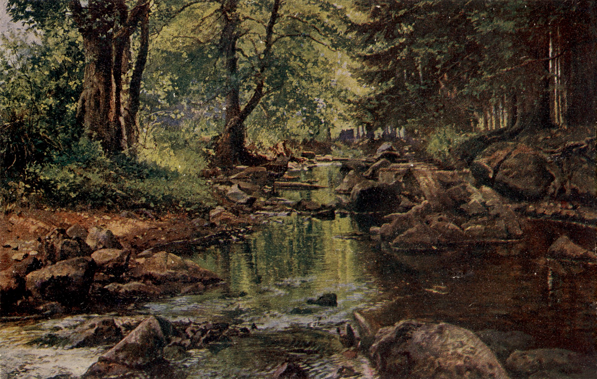 Течение реки у Ломнички