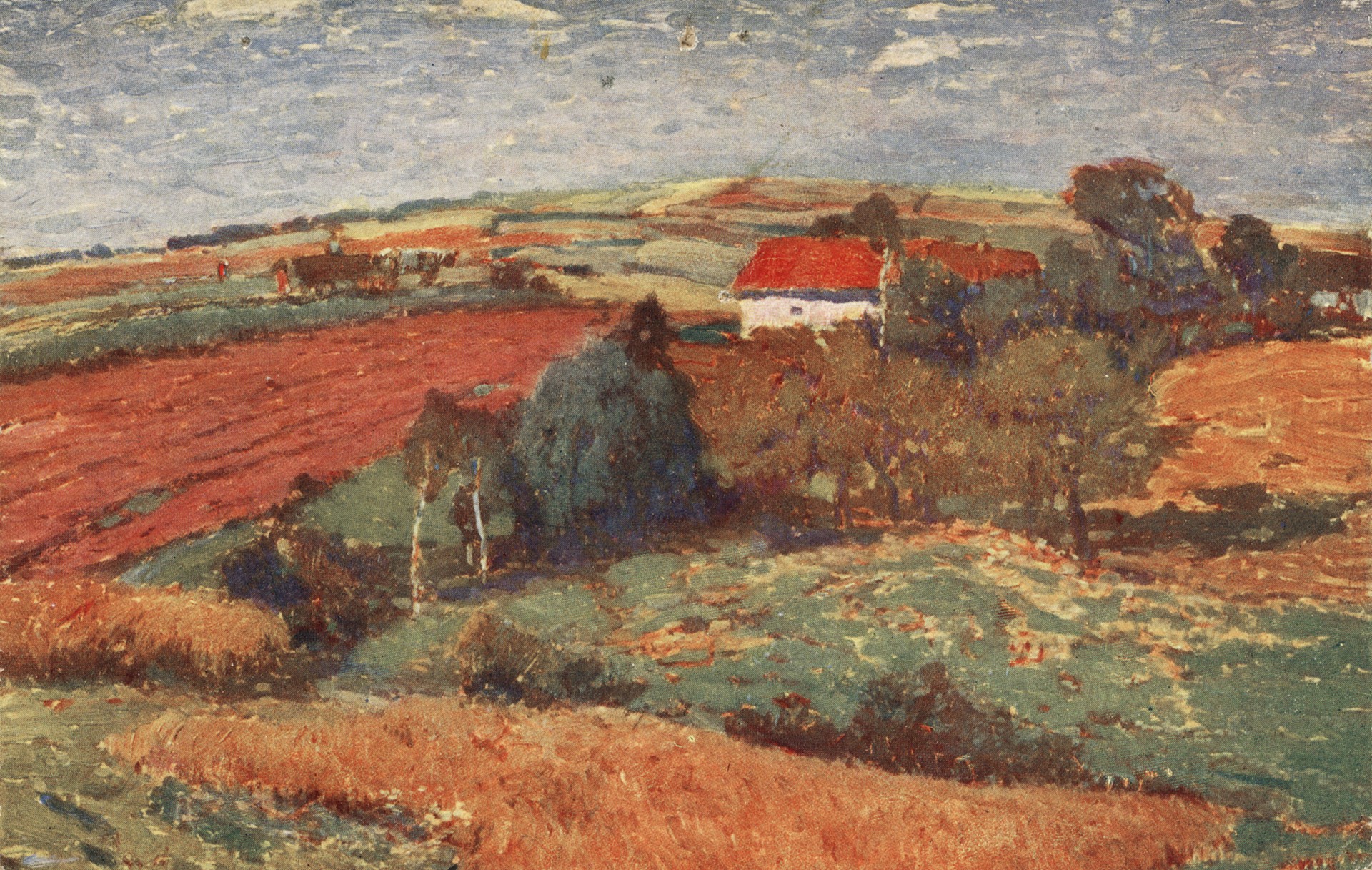 Дом с красной крышей