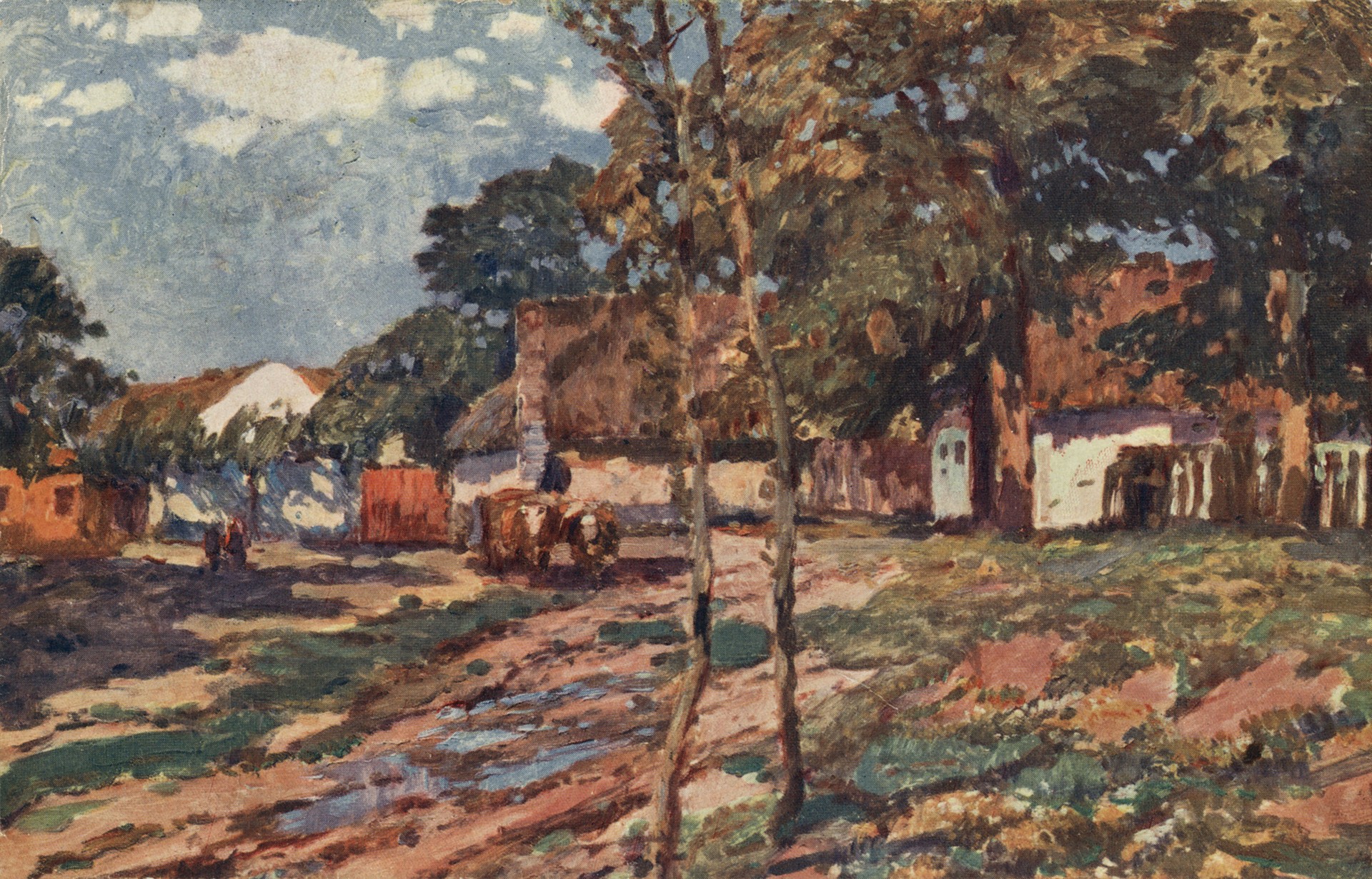 Летний пейзаж в деревне