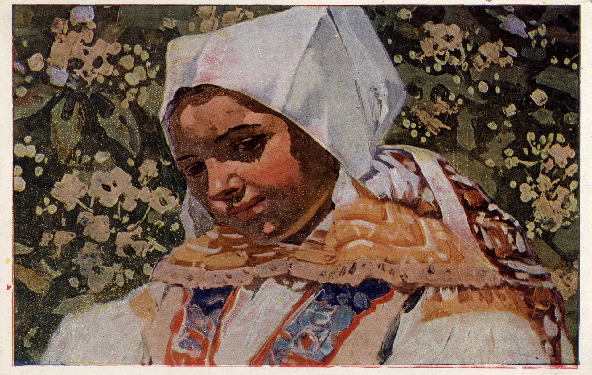 Девушка в косынке