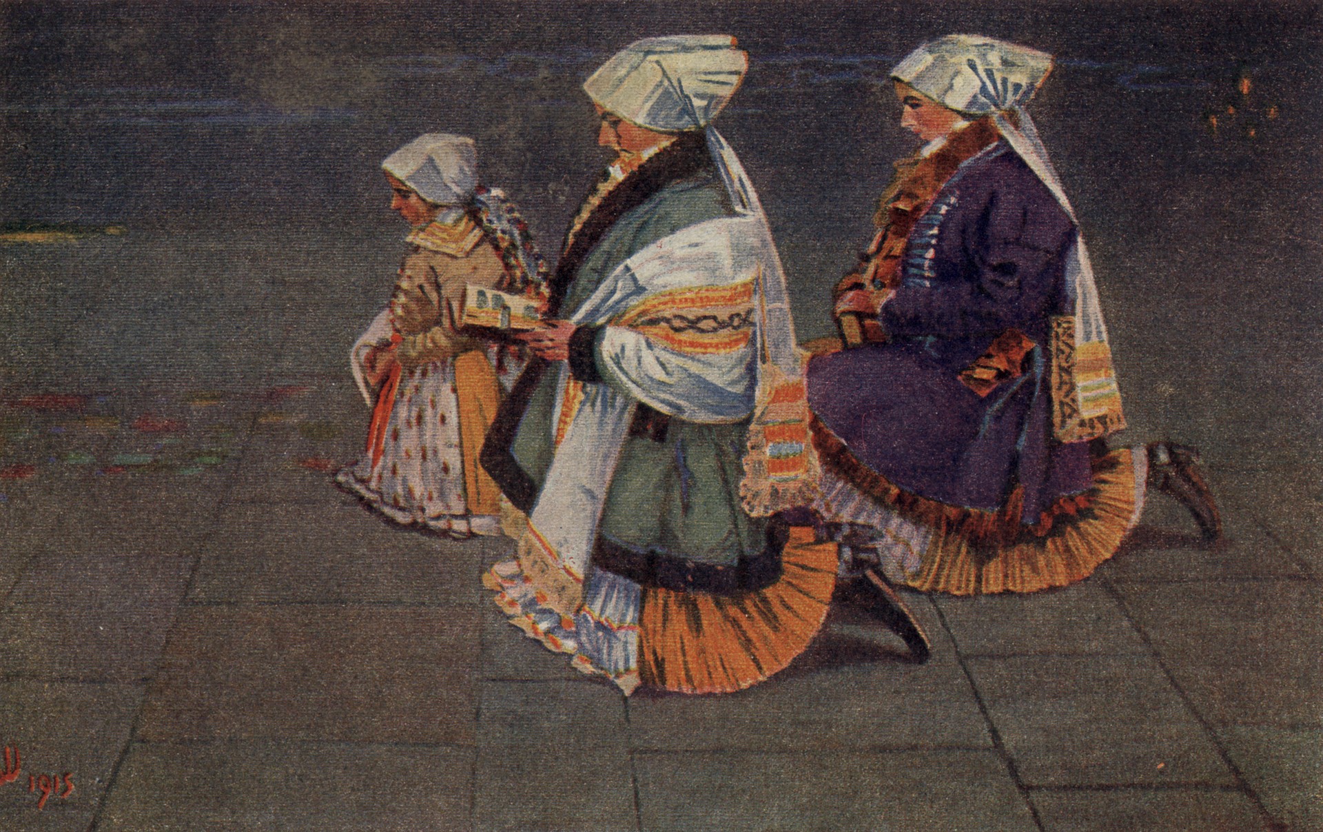 На молебне вечером