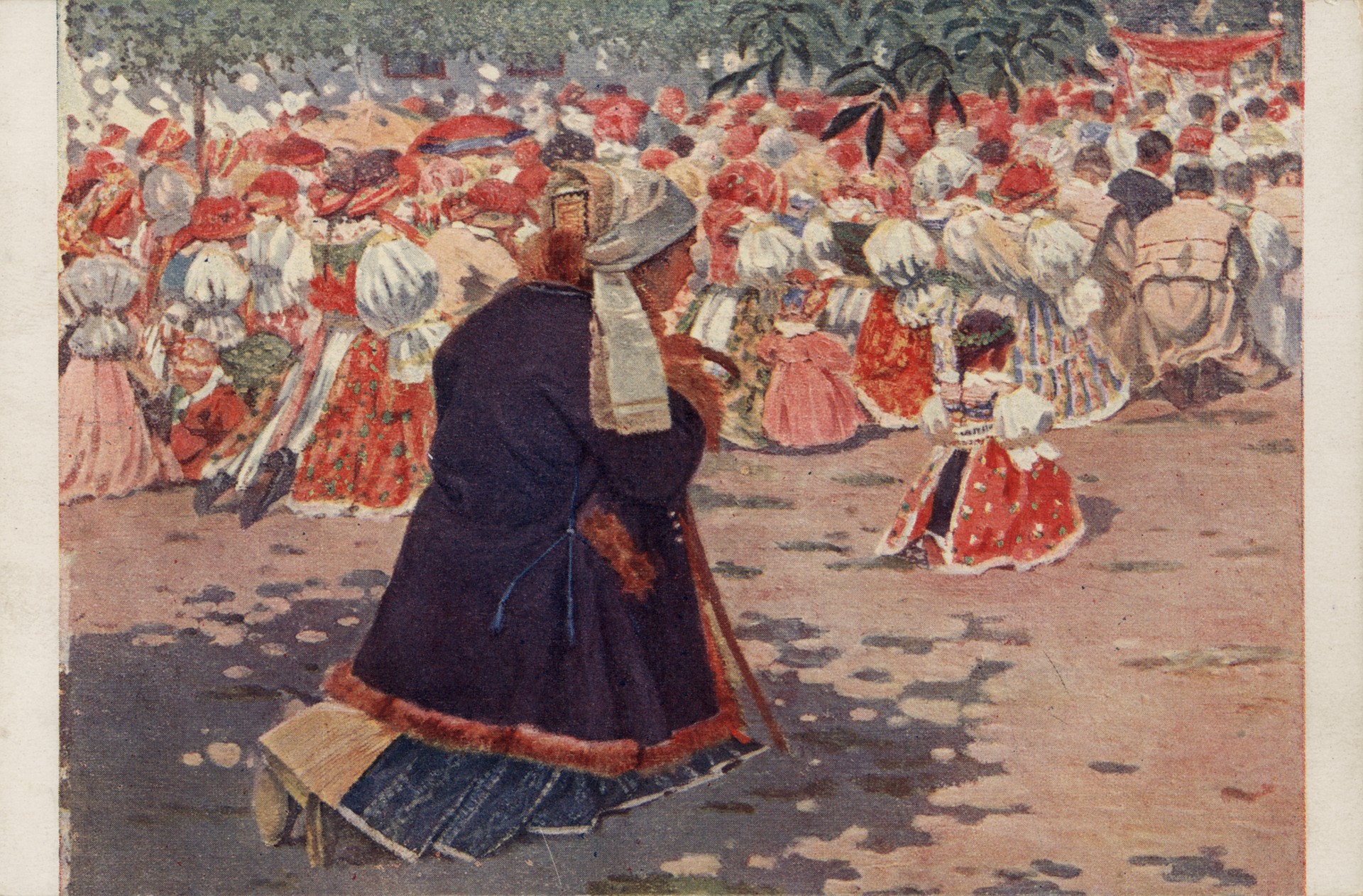 На процессии