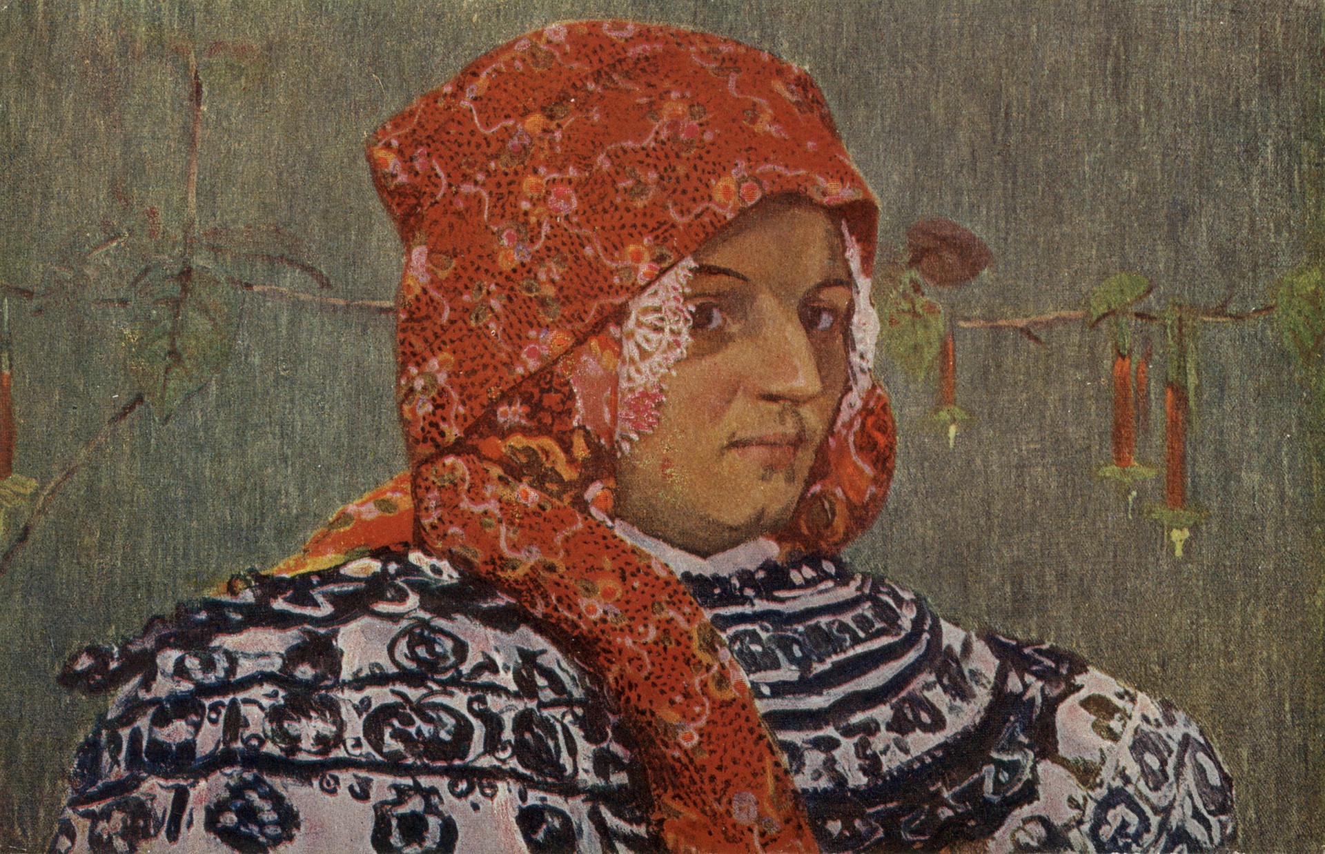 Вязаный платок