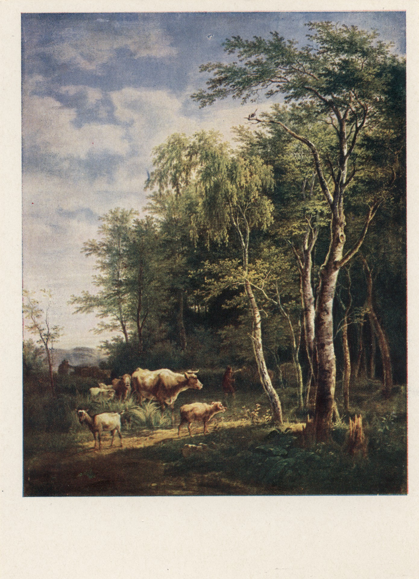 Пейзаж с коровами