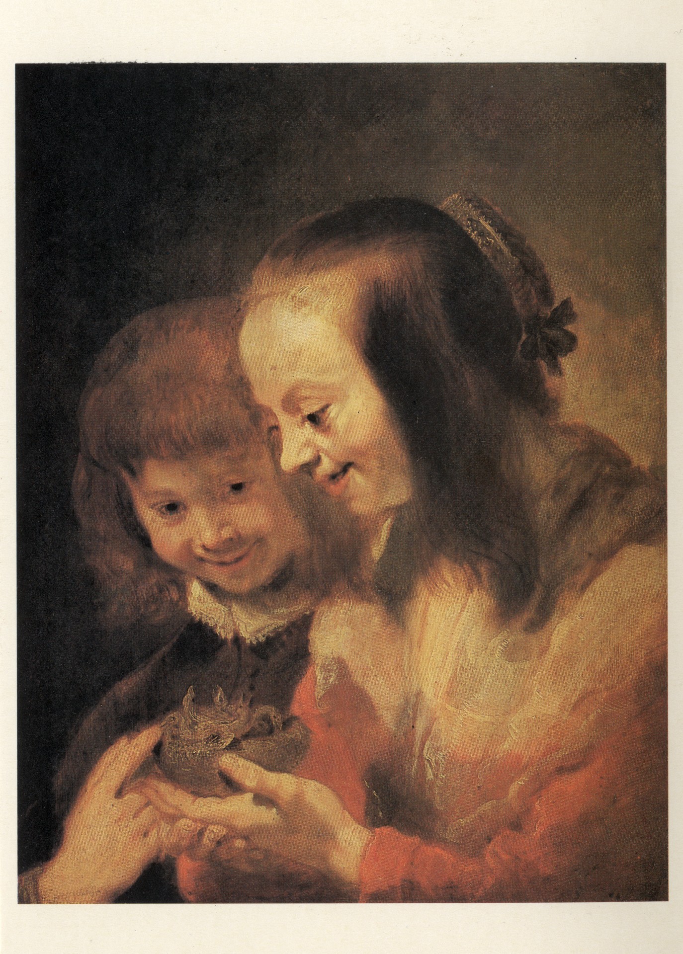 Дети с птичьим гнездом