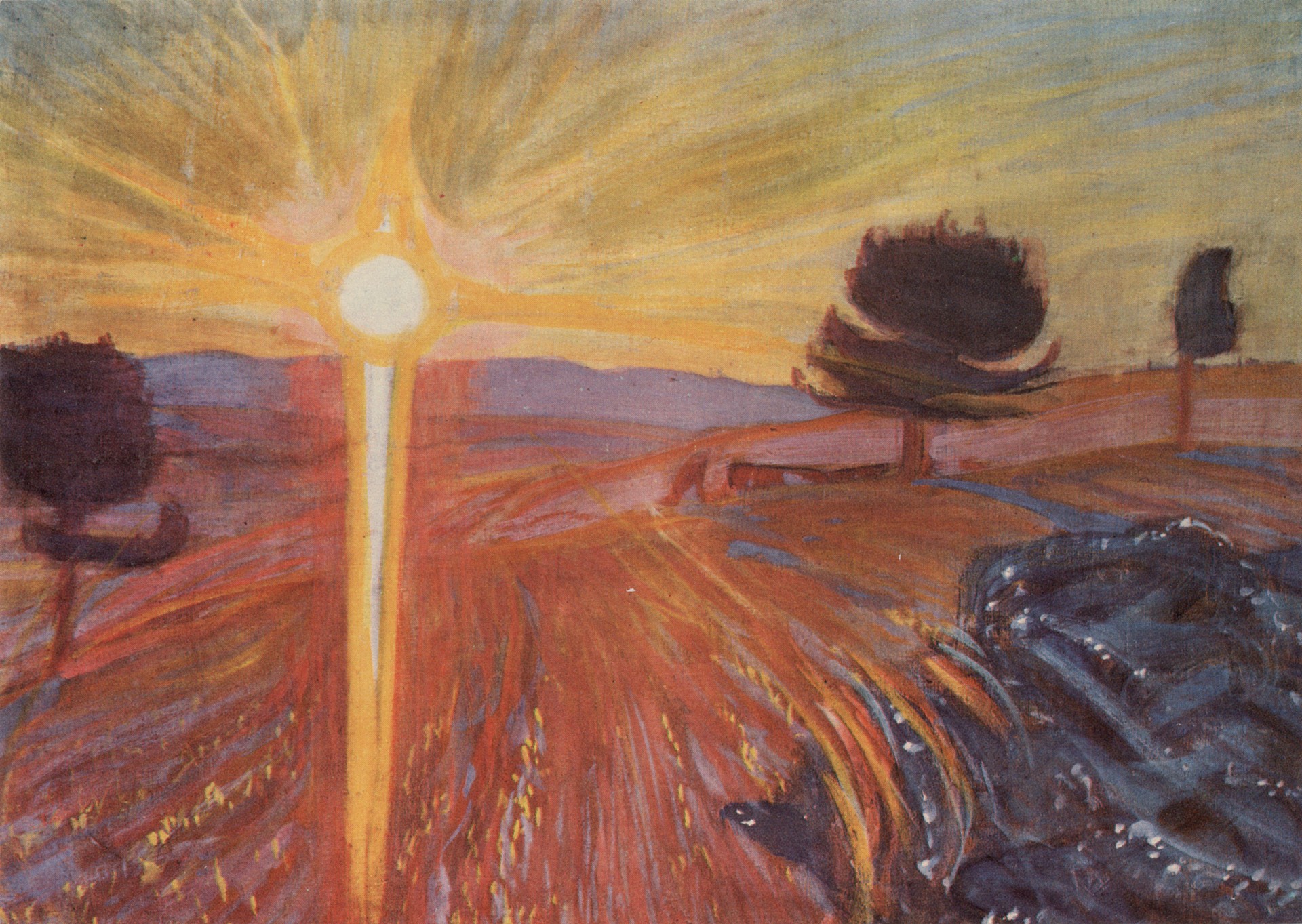 Заход солнца