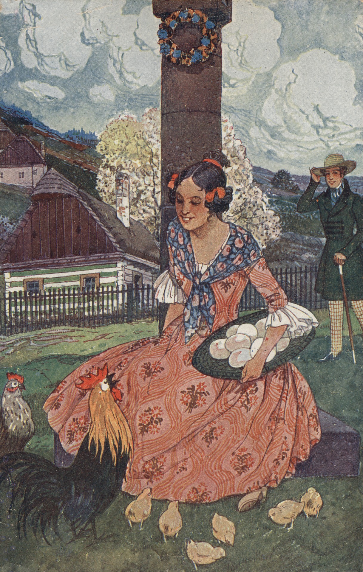 Пасхальная открытка