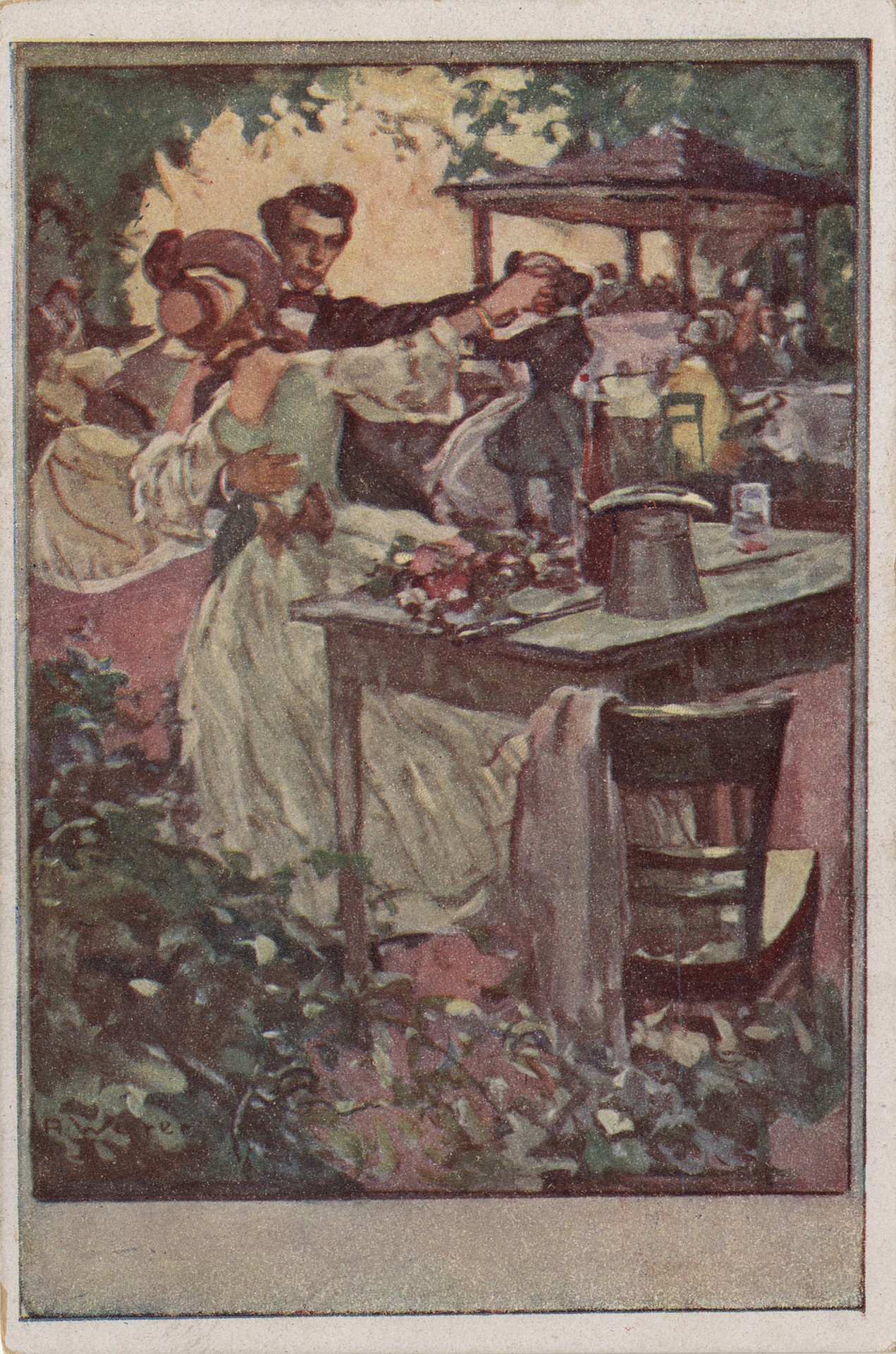 Танец на веранде