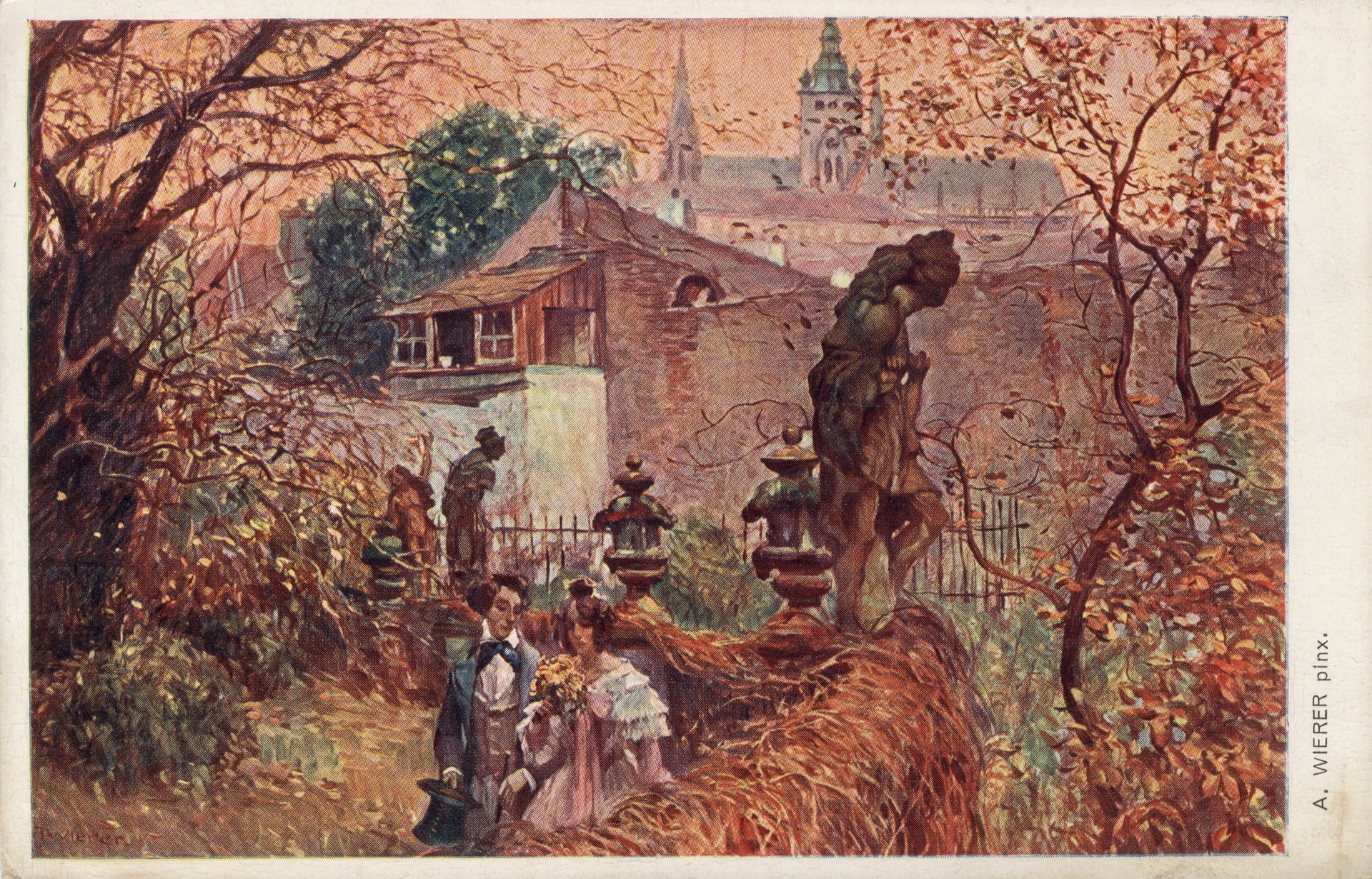 В осеннем саду