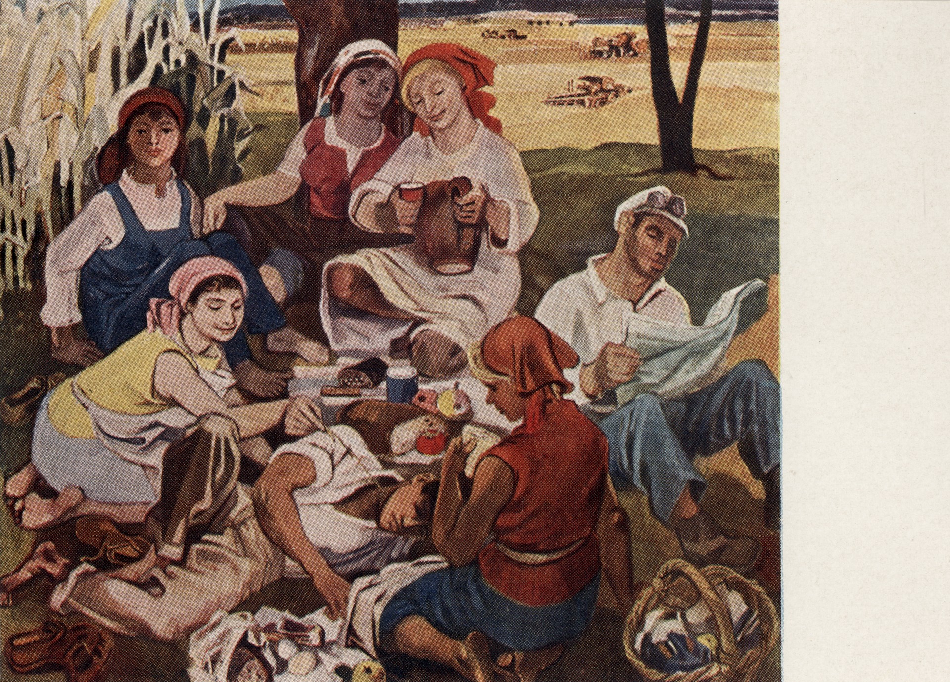 Отдых во время уборки урожая