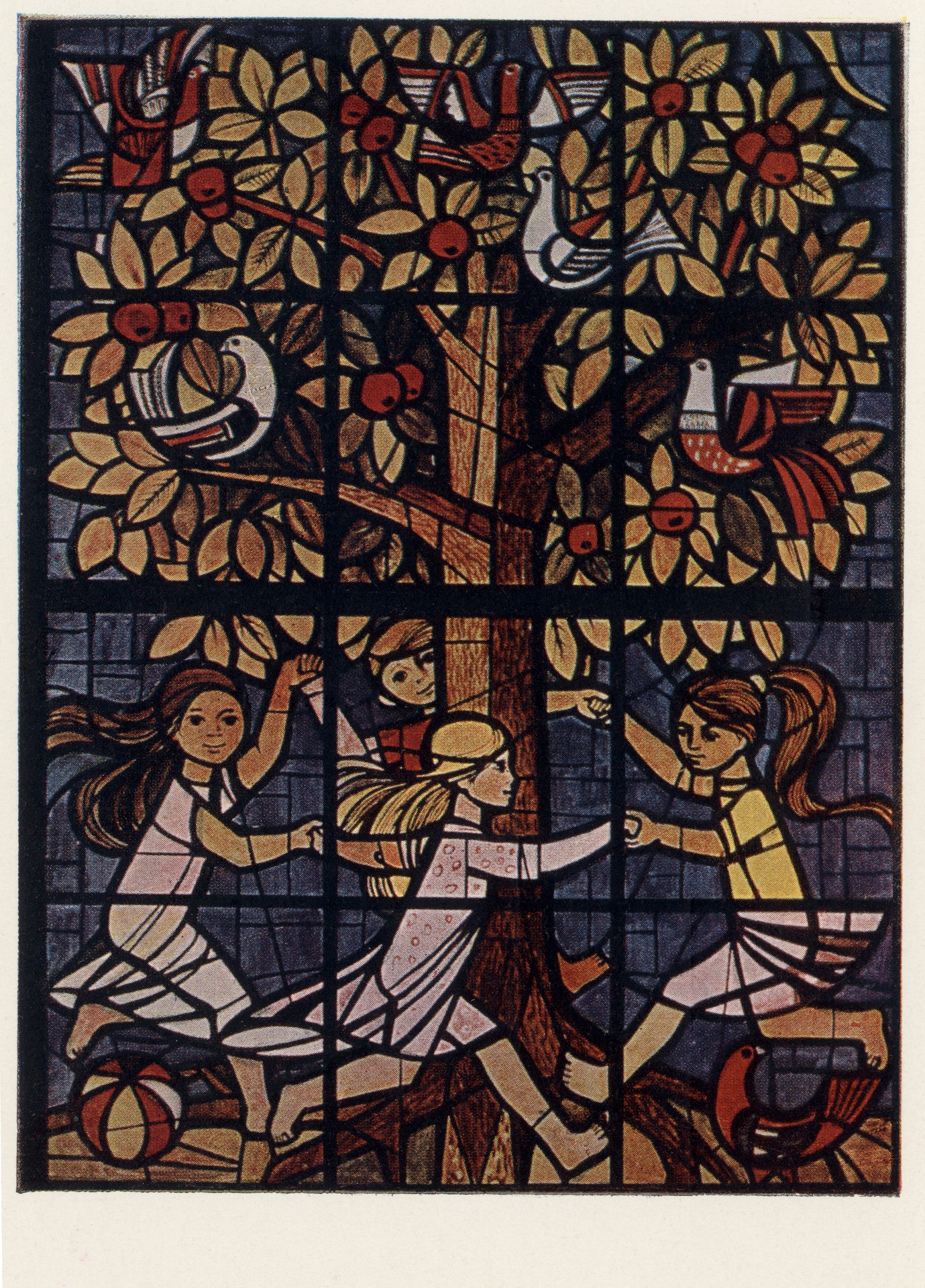 Витраж для детского дома в Айзенхутенштадте