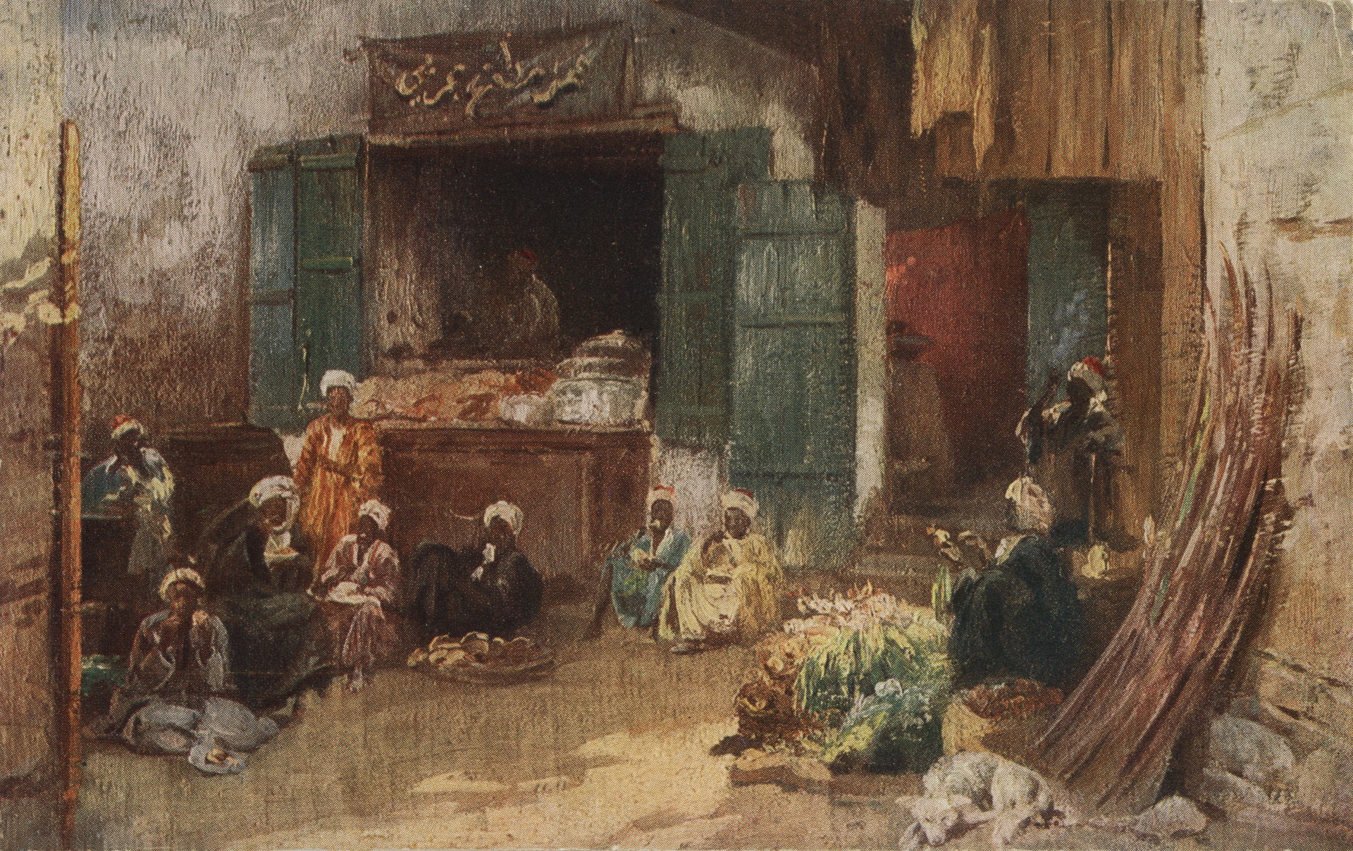 Асуан. Кухня на базаре