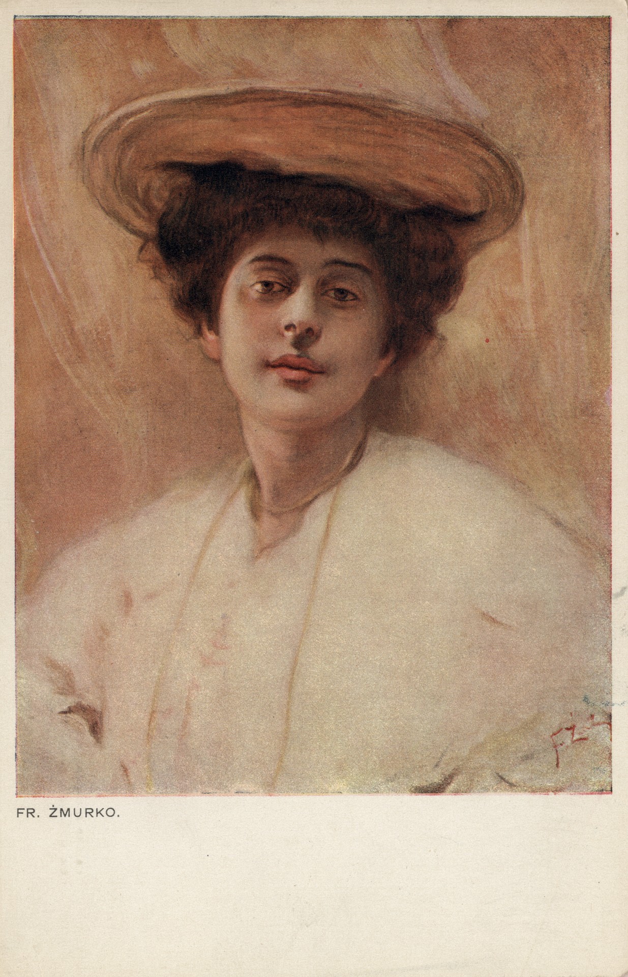 Женский портрет в шляпе